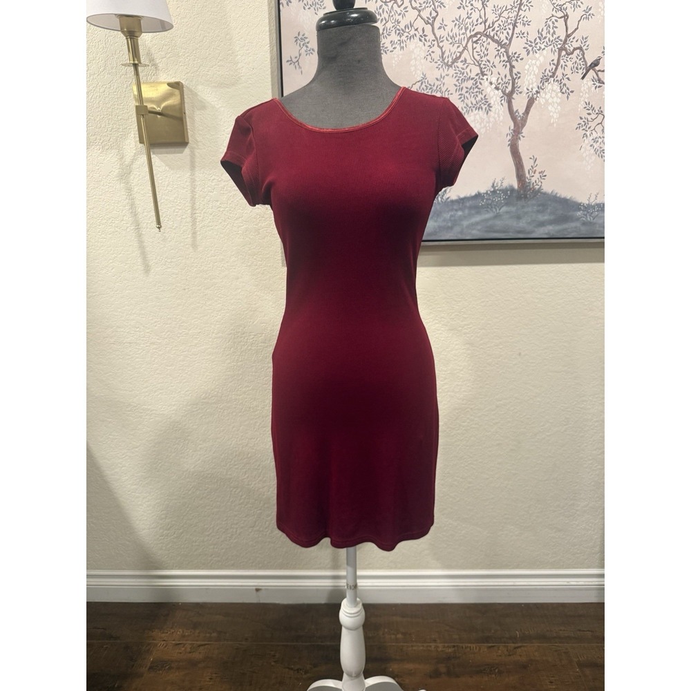 Vintage 90a‎ Scoop Neck Mini Dress With Low Scoop Back